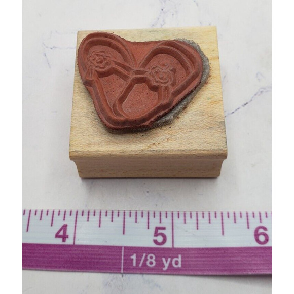 Summer Flower Flip Flop Sandals Lockhart Wood Mounted Rubber Stamp - Picture 6 of 7